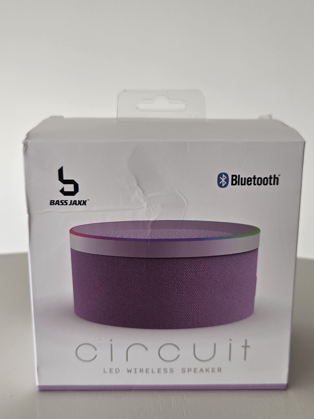 Bass Jaxx Circuit LED Bluetooth Speaker - Purple
